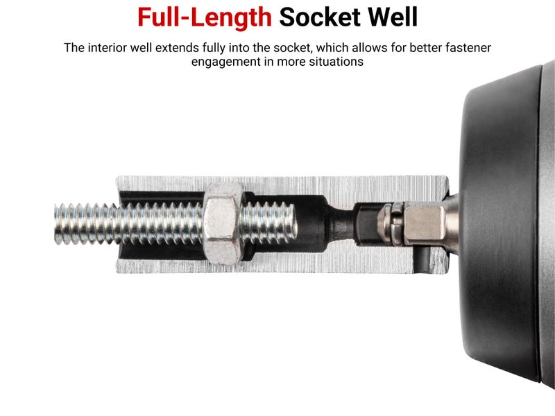 TEKTON 1/2 Inch Drive x 24 mm Deep 6-Point Impact Socket | SID23124 - Image 3
